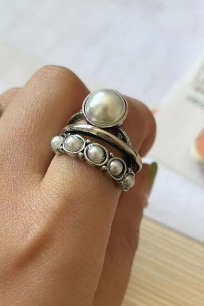 Vintage Pearl Open Ring-consonak