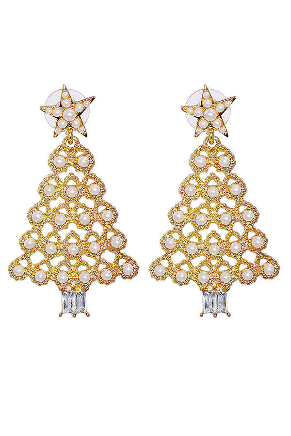 Christmas Tree Fashion Diamond Earrings-consonak