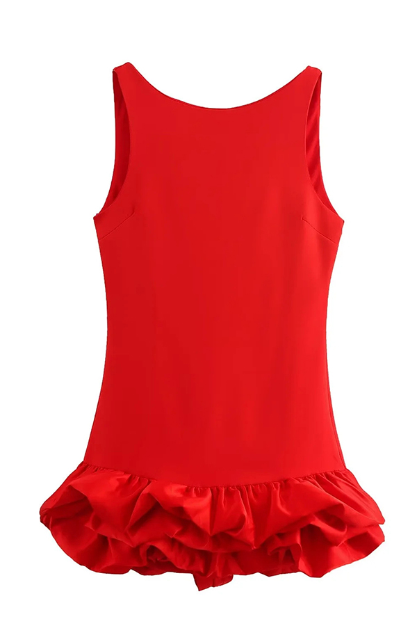 Born To Party Satin Patchwork Cloud Shape Wide Neck Mini Dress-consonak