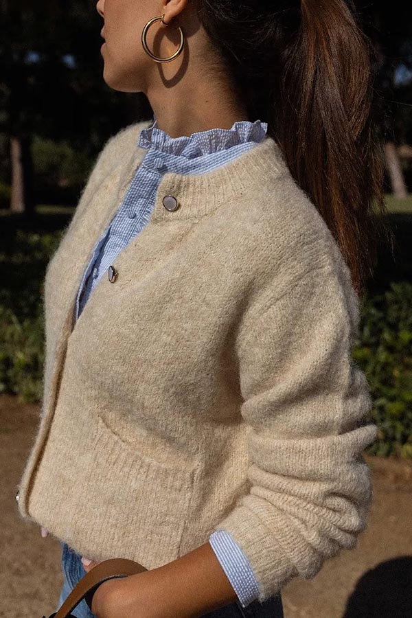 Falling for You Knit Long Sleeve Pocket Relaxed Cardigan-consonak