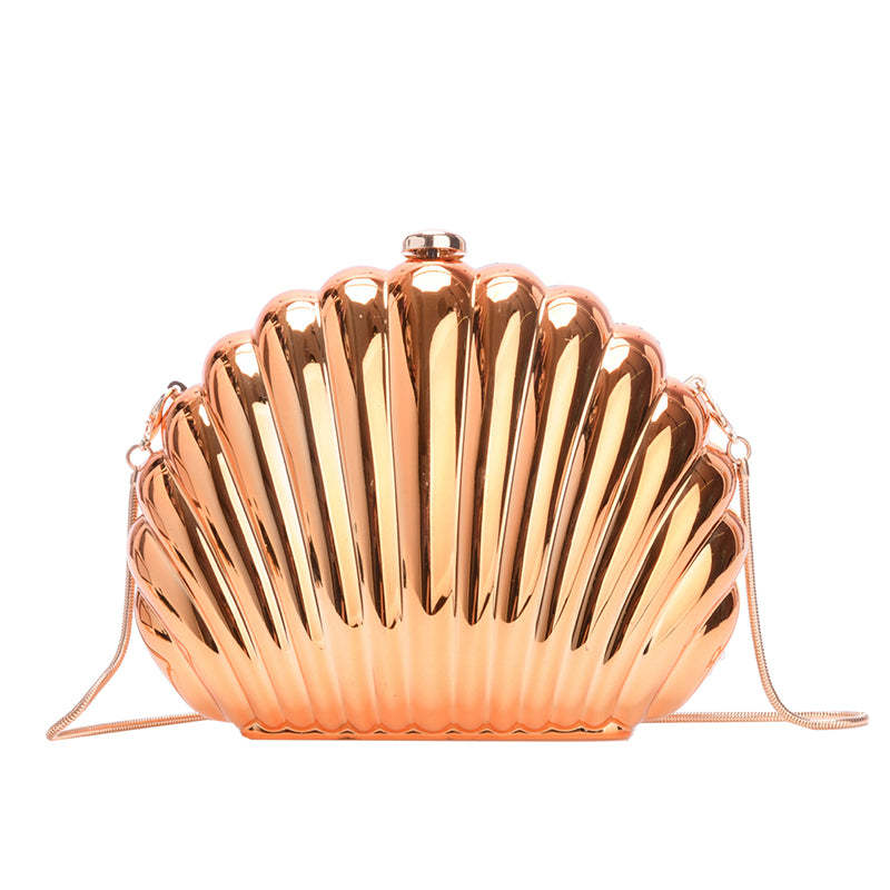 Fashionable and Elegant Chain Lock Shell Bag-consonak