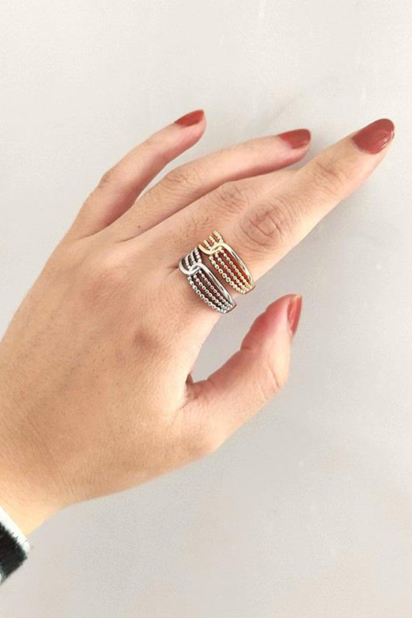 Retro Simple Double-layer Open Ring-consonak