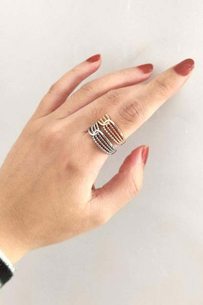 Retro Simple Double-layer Open Ring-consonak