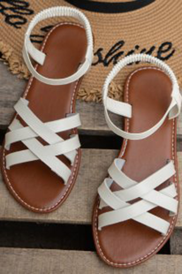 Casual and Fashionable Korean Style Flat Beach Sandals | Consonak