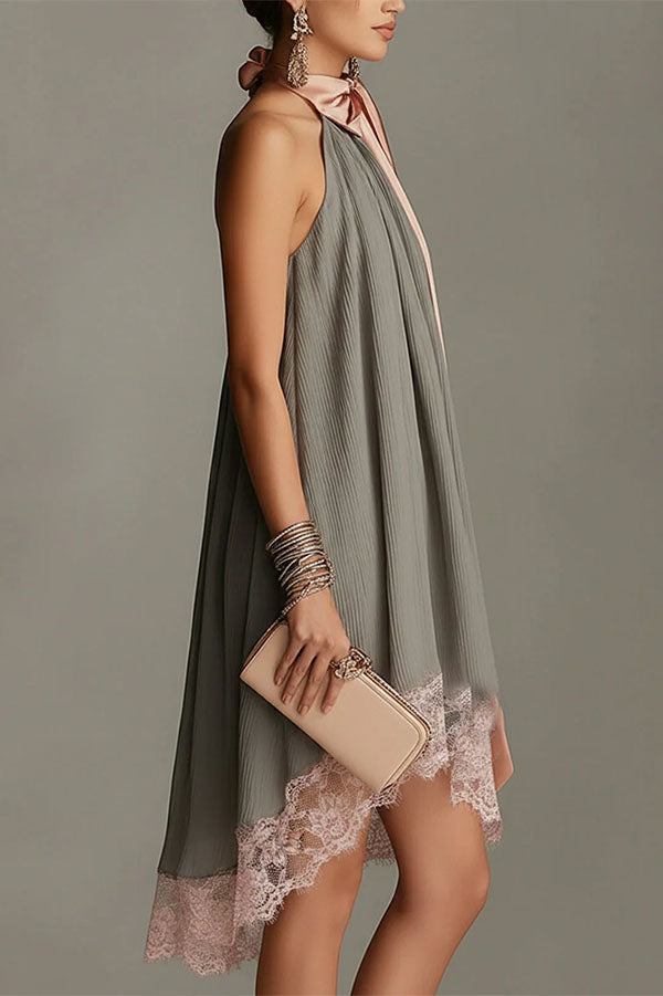 La Vie En Rose Pleated Mini Dress-Consonak