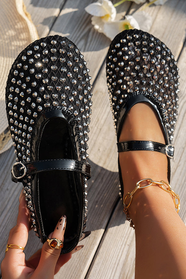 Fashionable Rhinestone Elegant French Buckle Sandals-consonak