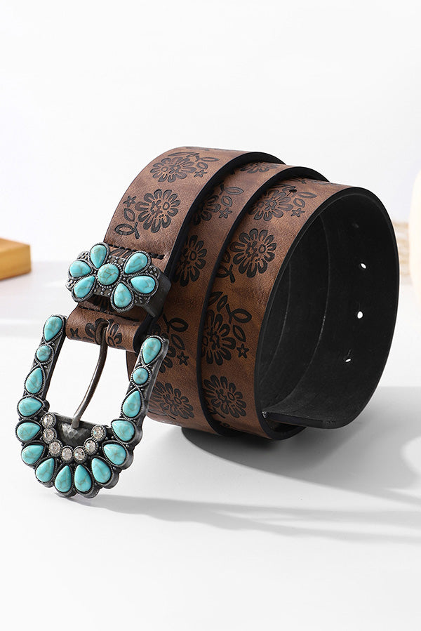 Bohemian Turquoise Embellished Vintage Belt-consonak