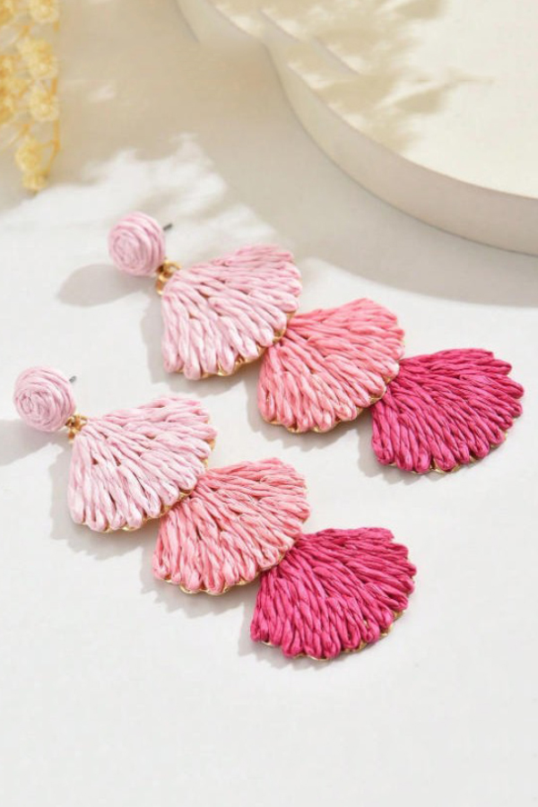 Bohemian Style Woven Seashell Vacation Earrings