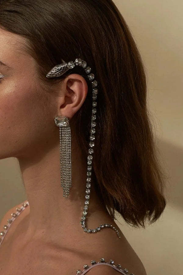 Fashionable Rhinestone Snake Chain Hair Accessories-consonak