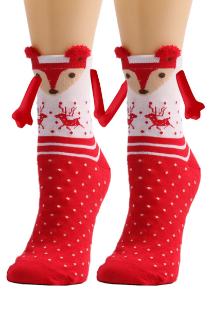 Christmas Cute Couple Magnetic Socks-consonak