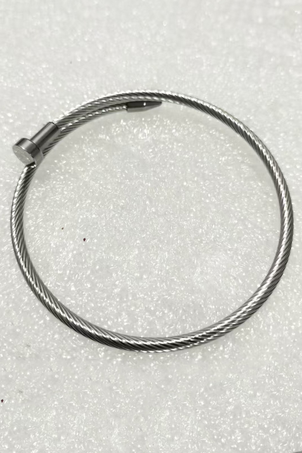 Stylish Stainless Steel Nail-shaped Bracelet