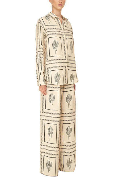 Bassett Linen Blend Elastic Waist Pocketed Wide Leg Pants-consonak