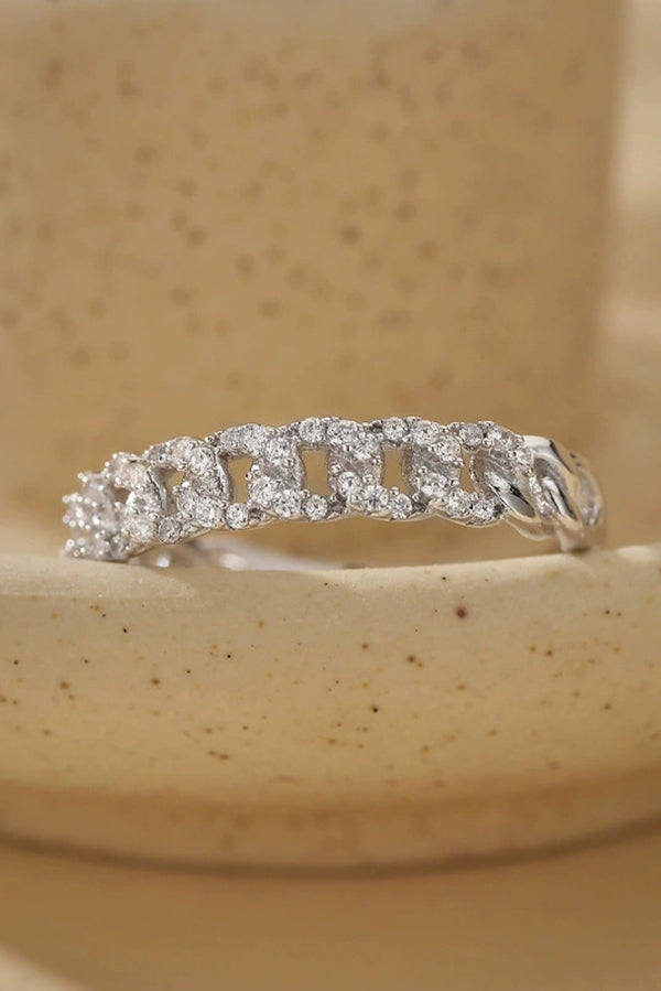 Simple Diamond Open Ring-consonak