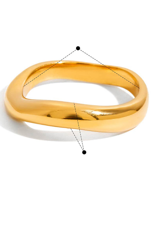 Fashion Stainless Steel Zircon Ring-consonak