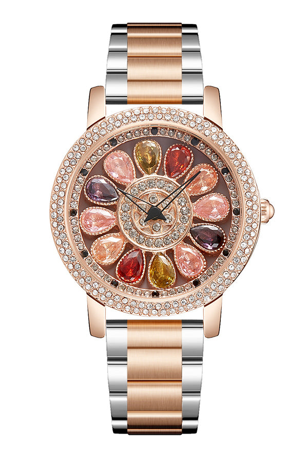 Fashionable Diamond-studded Elegant Quartz Watch-consonak