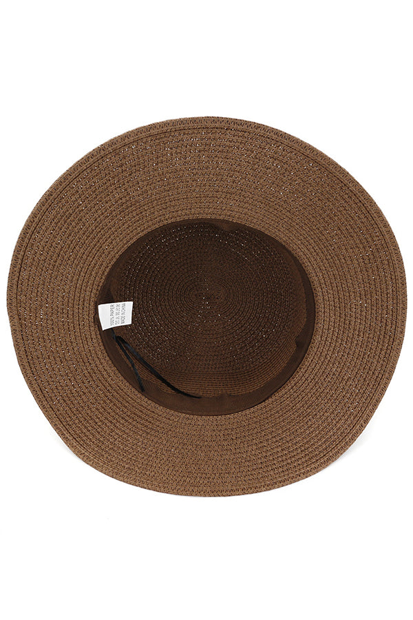 Pearl Embellished Beach Hat-consonak