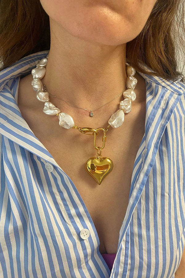 Exaggerated Irregular Shell Collarbone Necklace | Consonak