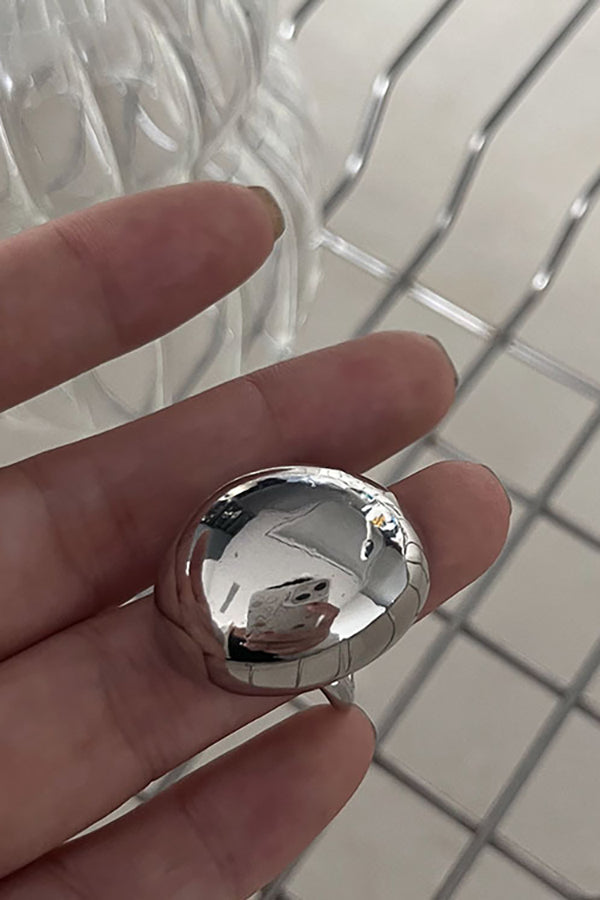 French Vintage-style Polished Ring-Consonak