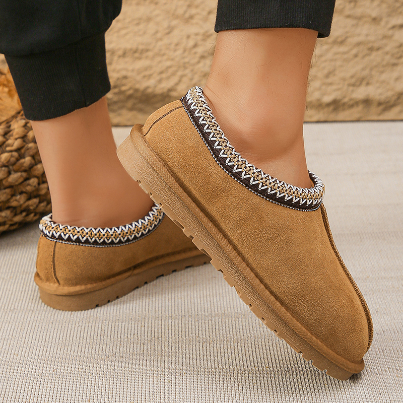 Ethnic Style Thin-soled Cotton Snow Boots-consonak