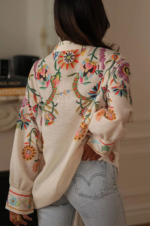 Wanderlust Floral Print Casual Shirt-Consonak