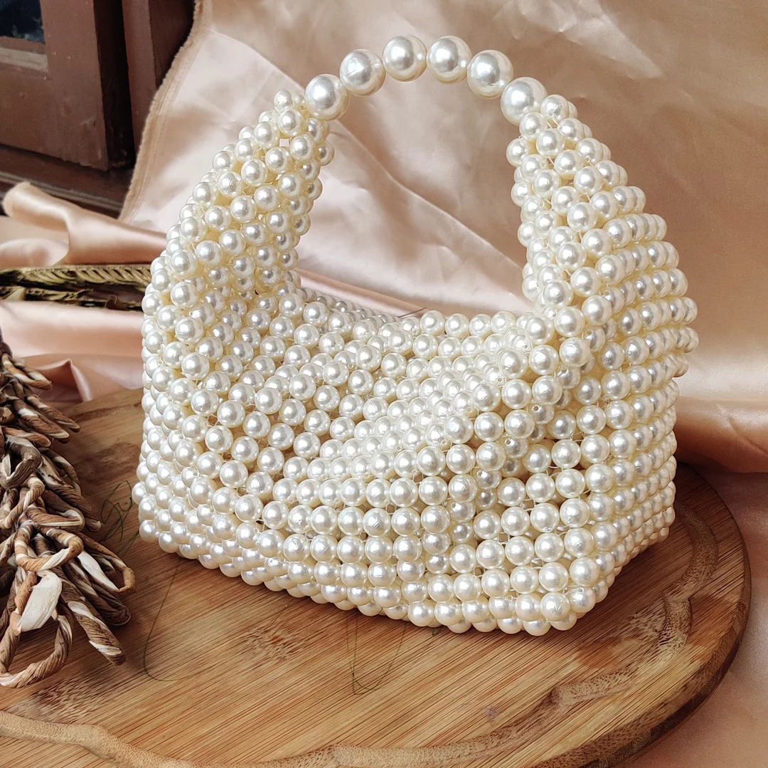 Faux Pearl Handbag-consonak