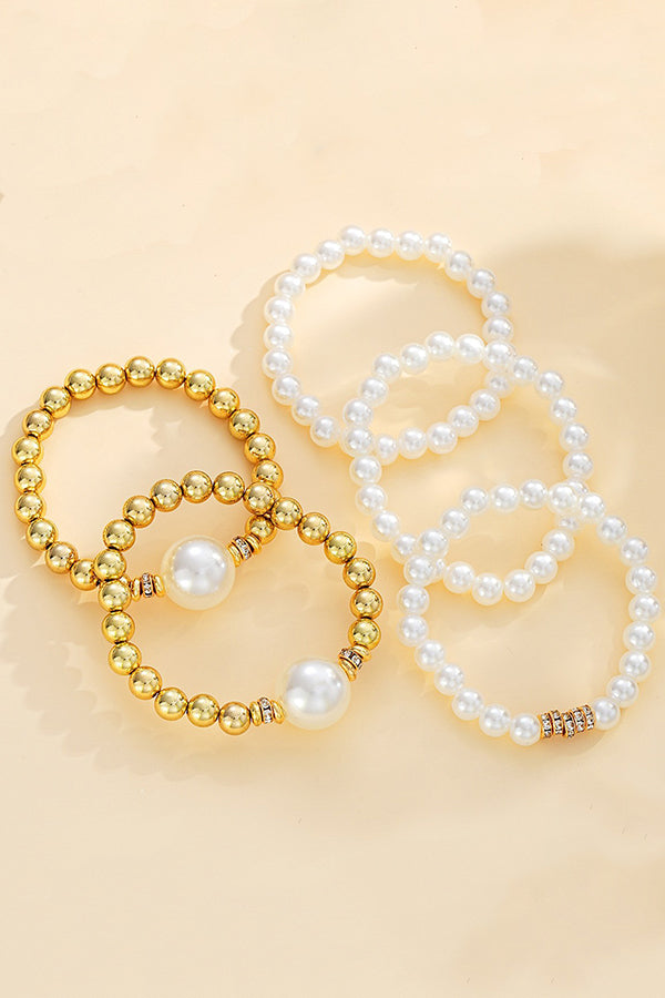 Fashionable Pearl Beaded Simple Versatile Bracelet | Consonak