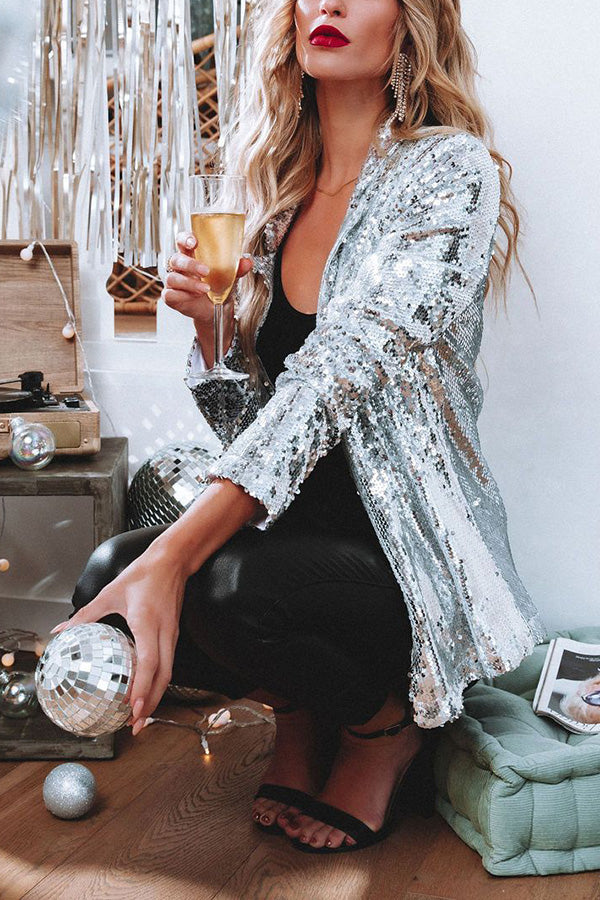 Sights Set on You Sequin Blazer-consonak