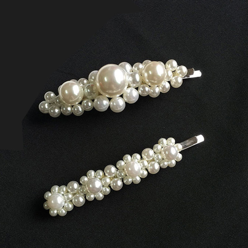 Vintage Handmade Pearl Beaded Clip-consonak
