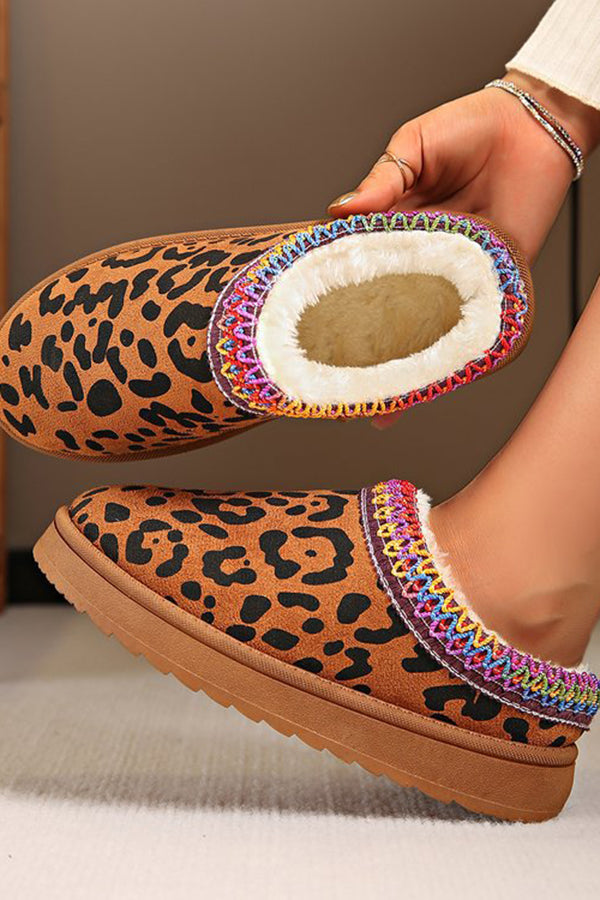 Warm Thick Sole Heelless Cotton Shoes-consonak