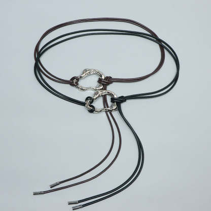 Simple and Versatile Leather Waist Rope-consonak