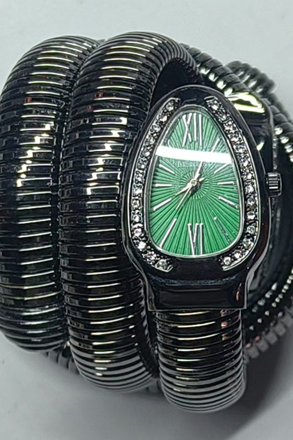 Fashionable Quartz Snake Bracelet Watch-consonak