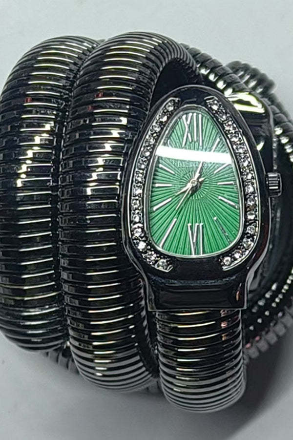 Fashionable Quartz Snake Bracelet Watch-consonak