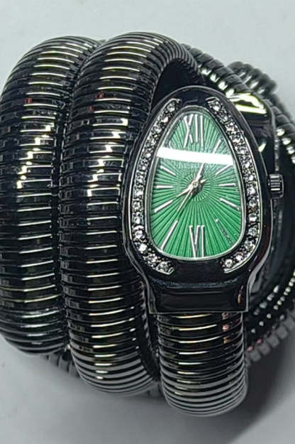 Fashionable Quartz Snake Bracelet Watch-consonak
