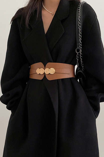 Retro All-match Wide Elastic Belt-consonak