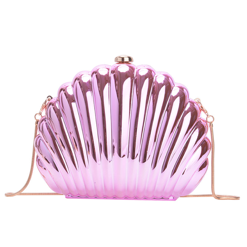 Fashionable and Elegant Chain Lock Shell Bag-consonak