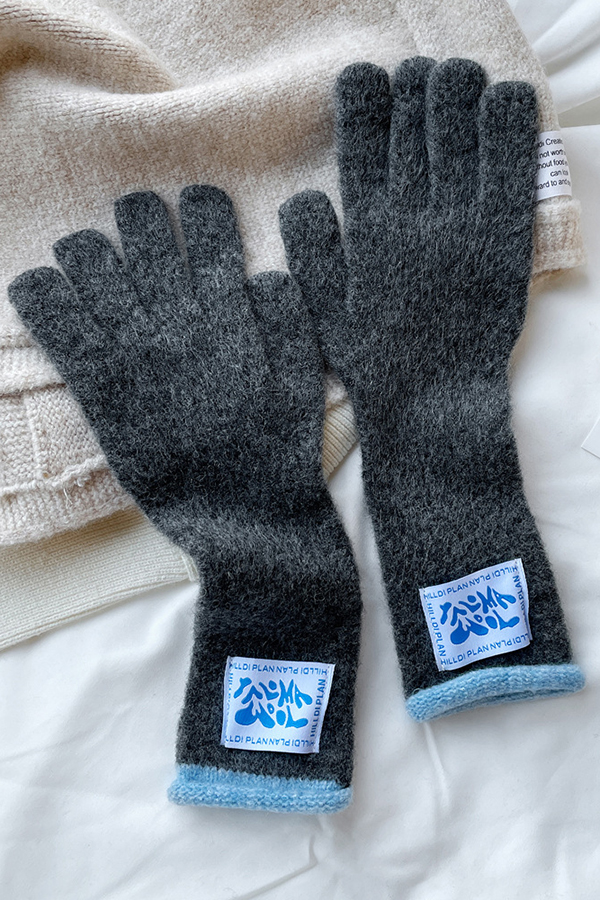 Solid Color Macaron Color Warm Knitted Touch Screen Gloves-consonak