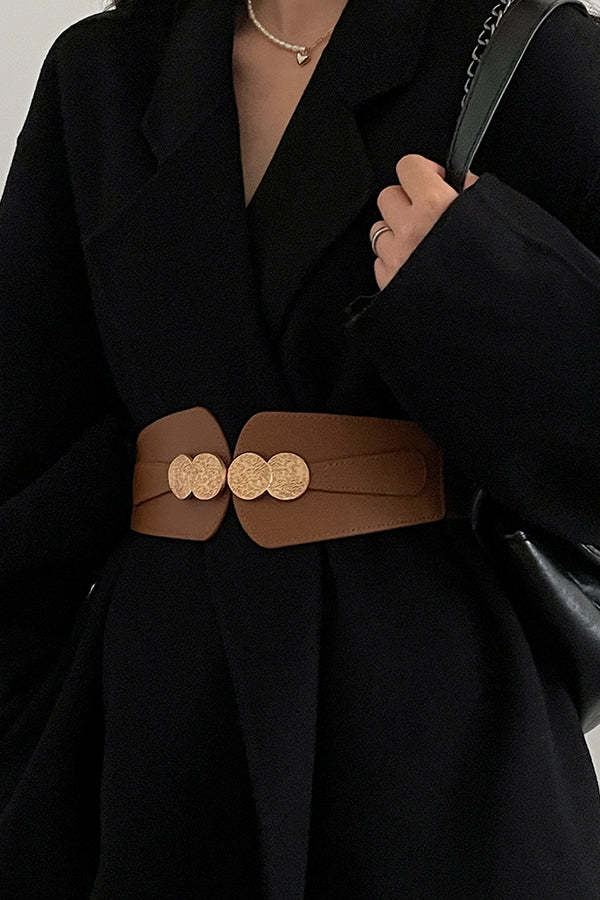 Retro All-match Wide Elastic Belt-consonak