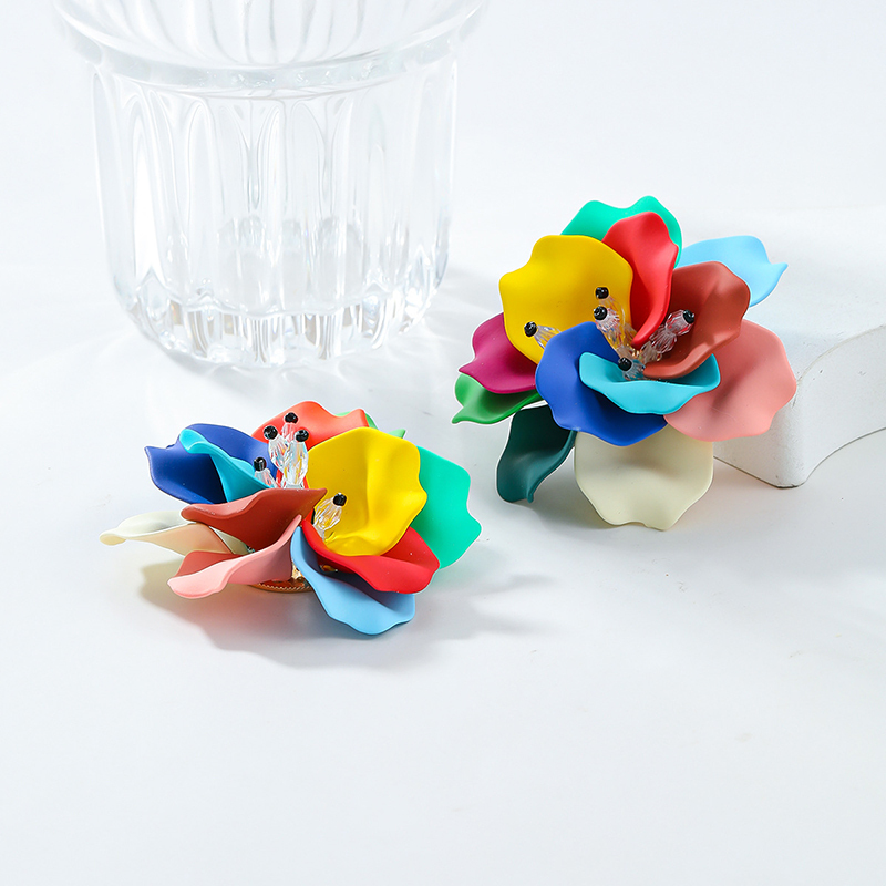 Bohemian Resort Style Handmade Floral Earrings-consonak