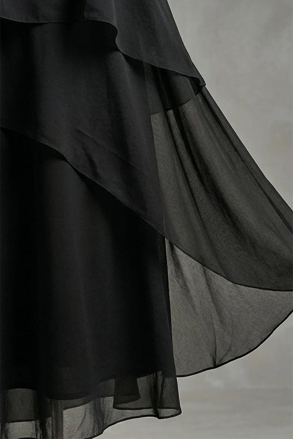 Ethereal Layered Ruffle Maxi Dress-Consonak