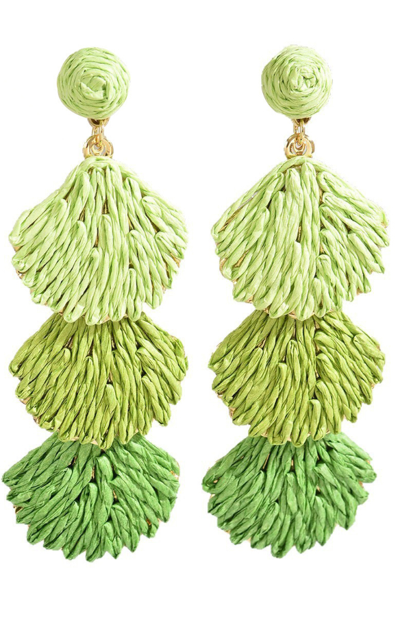 Bohemian Style Woven Seashell Vacation Earrings