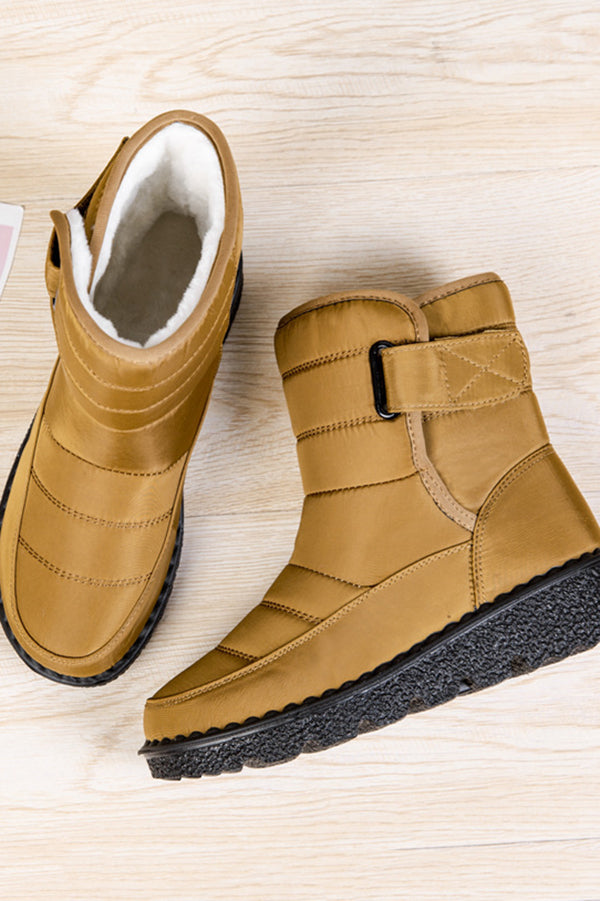 Warm Round Toe Thick-soled Casual Snow Boots-consonak