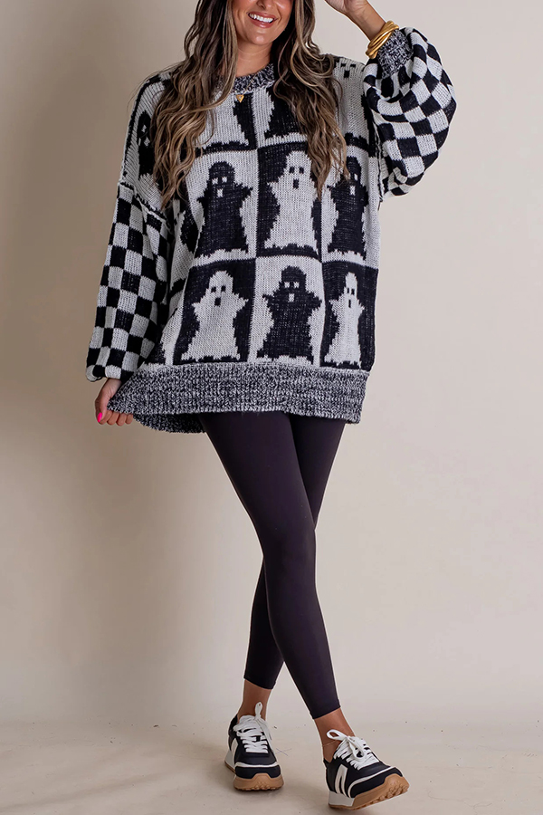 Halloween Casual Loose Crew Neck Sweater | Consonak