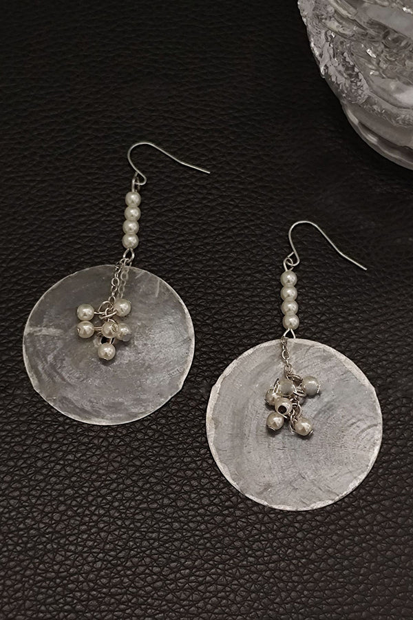 Light Luxury Pearl Pendant Earrings-consonak