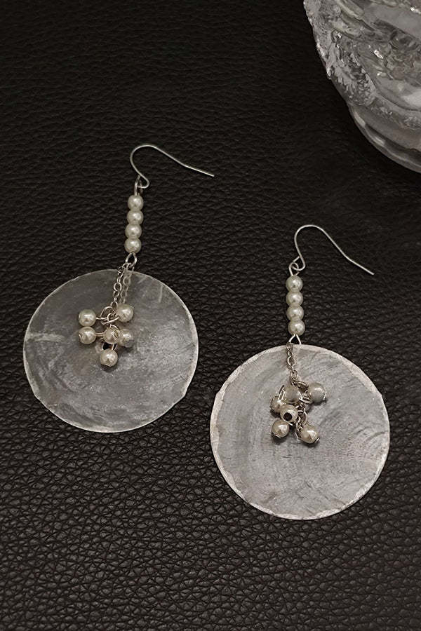 Light Luxury Pearl Pendant Earrings-consonak