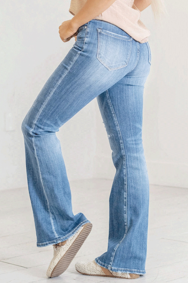 Stylish Pocket Casual Stretch Ripped Jeans