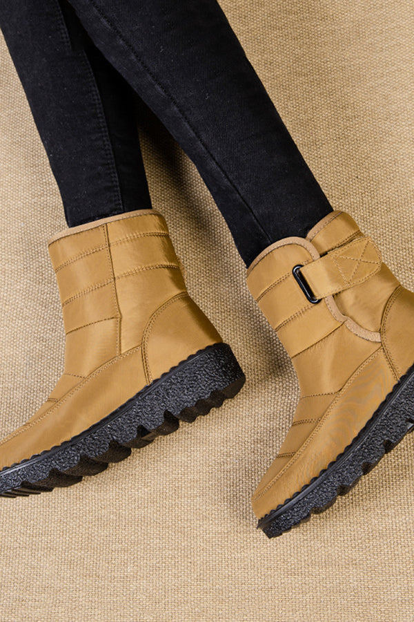 Warm Round Toe Thick-soled Casual Snow Boots-consonak
