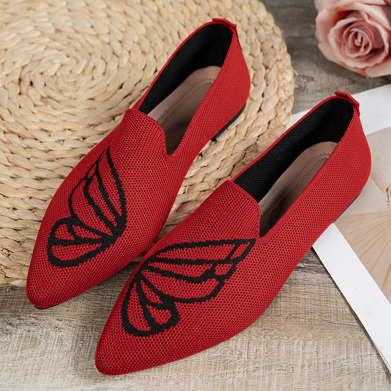 Elegant Pointed Toe Versatile Flat Shoes-consonak