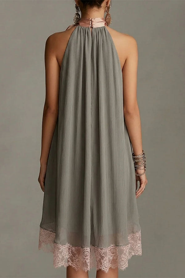 La Vie En Rose Pleated Mini Dress-Consonak