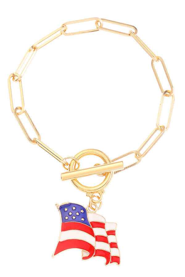 American Flag Independence Day Fashion Bracelet-consonak