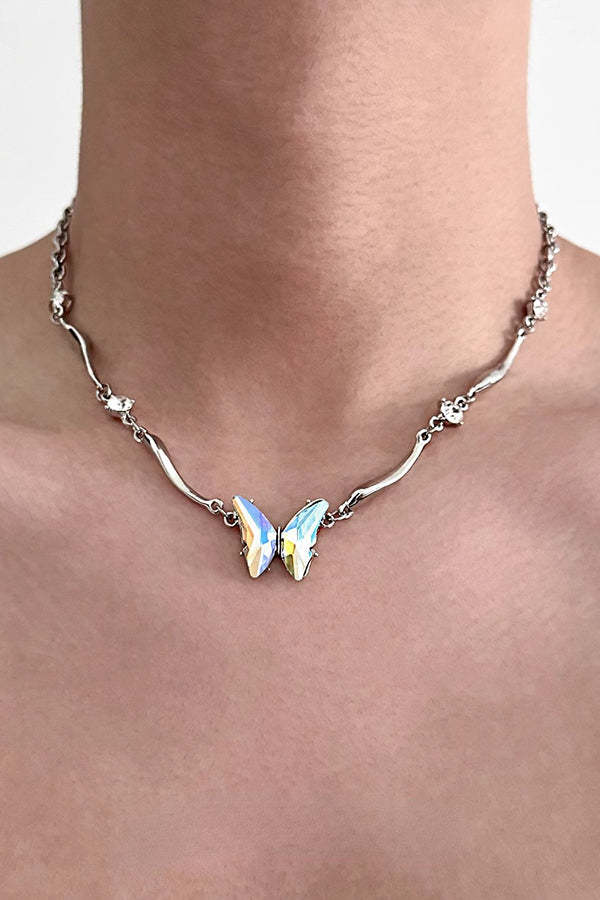 Fashionable Time Dial Metal Necklace-consonak